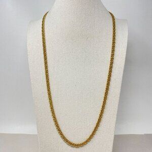 Monet Long Opera‎ Length Rope Chain necklace Gold-Tone Elegant Heavy Weight